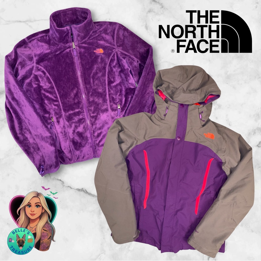 The North Face HyVent Triclimate 3in1 Jacket Womens Medium Purple Pink Snow Coat